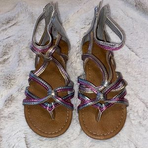 New without tags- Girls metallic sandal